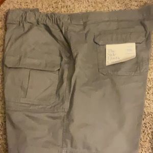 CROFT & BARROW Olive Side Elastic Cargo Short  Big Men’s 52W NWT $55